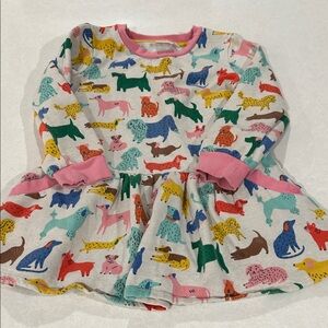 Mini Boden Multicolor Animal Print Kids Casual Dress